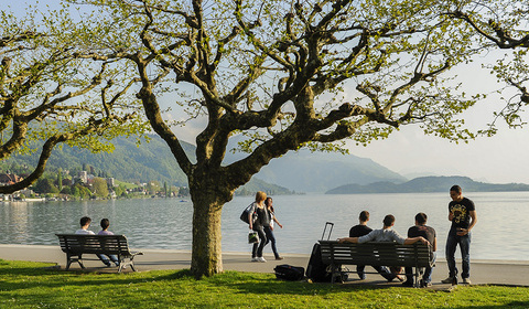Walk along the lake promenade – Zug Tourismus