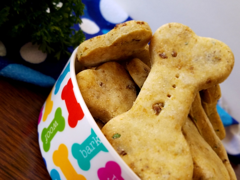 DIY Nutrient-Rich Chicken and Liver Dog Cookies -Loaded with protein, B vitamins, iron, and omeg ...