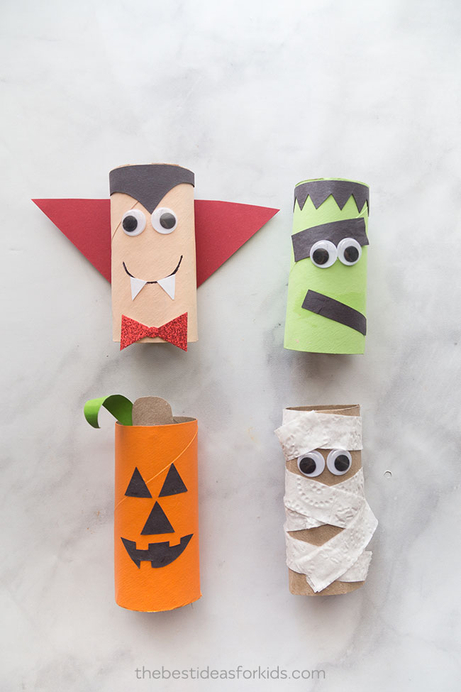  Halloween  Toilet  Paper  Roll  Monster Craft  for Kids with 