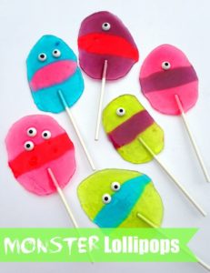 Create Edible Halloween Monster Lollipops – for Trick or Treat and Halloween Candy for Cla ...