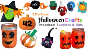 67 Spooky and Whimsical Halloween Crafts for Toddlers and Preschool Kids