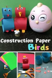 DIY Construction Paper Crafts – Birds (12 Step Pictures)