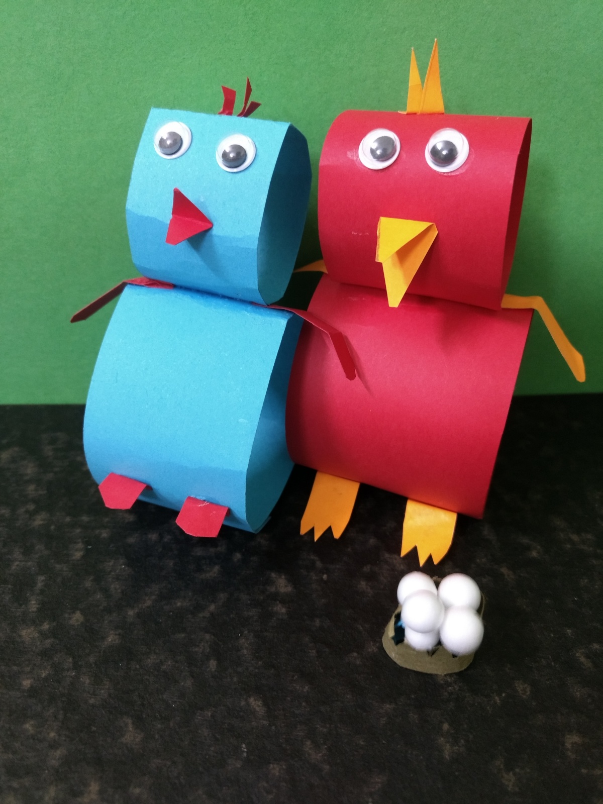 DIY Colorful Construction Paper Bird Craft- From a 6year Old (Pictures)