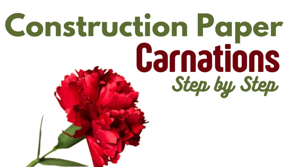 DIY Step by Step Paper craft carnations