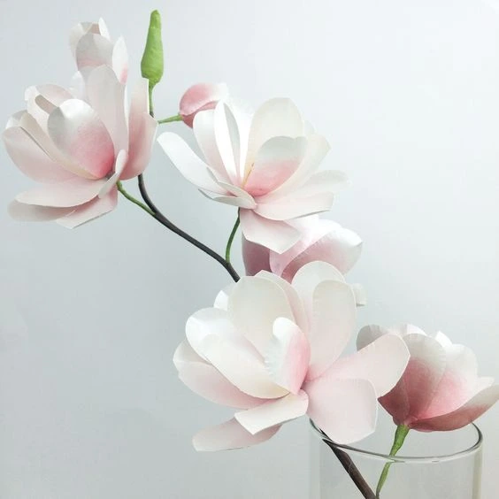 Paper Flower Tutorial How to make Paper Magnolias