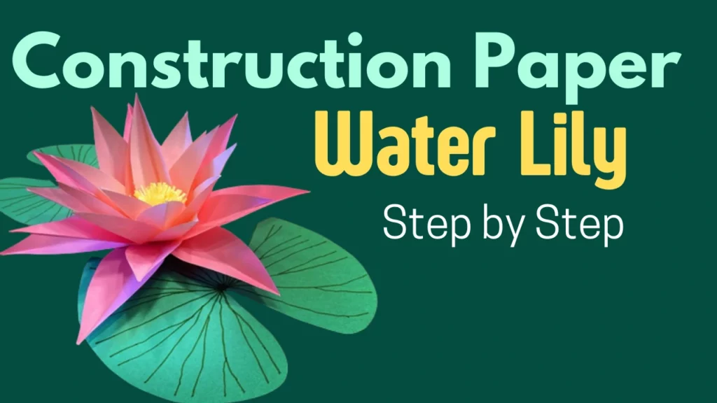 Step by Step instruction - Construction paper Water lily